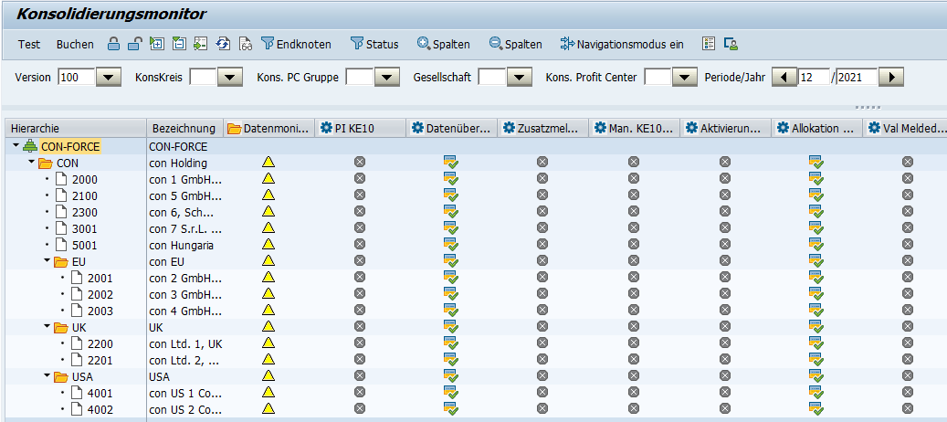 SEM BCS Konsolidierungsmonitor SEM BCS Konsolidierungsmonitor