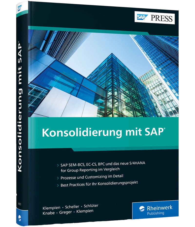 Das Fachbuch „Konsolidierung mit SAP“ - Rheinwerk Verlag